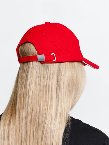 Бейсболка Long Beach, красная с белым Бейсболка Long Beach, красная с белым