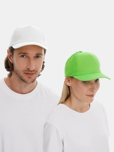 Бейсболка Long Beach, белая Бейсболка Long Beach, белая