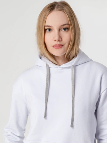 Толстовка с капюшоном Unit Kirenga Heavy, белая Толстовка с капюшоном Unit Kirenga Heavy, белая