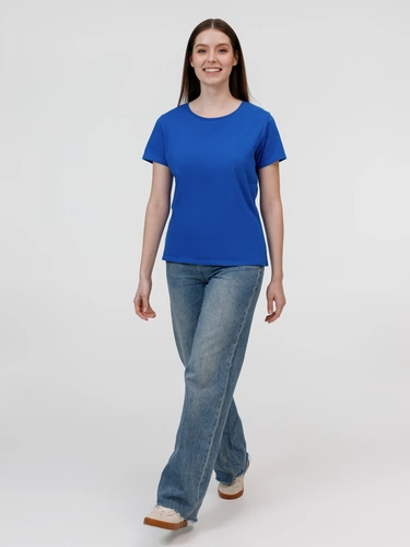 Футболка женская E150, ярко-синяя Футболка женская E150, ярко-синяя