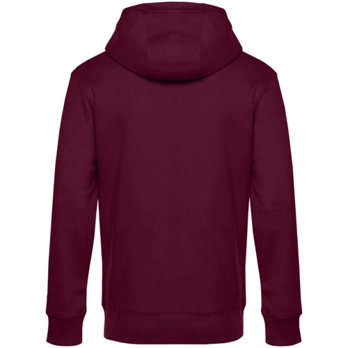 Толстовка с капюшоном унисекс King, бордовая Толстовка с капюшоном унисекс King, бордовая