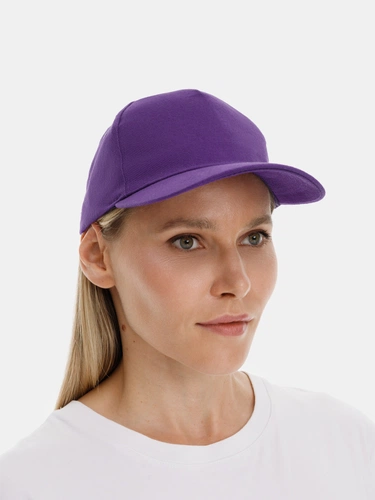 Бейсболка Long Beach, темно-фиолетовая Бейсболка Long Beach, темно-фиолетовая