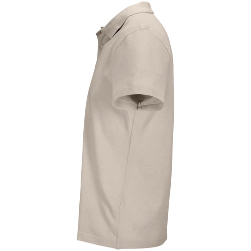 Рубашка поло унисекс Pulse, серо-бежевая Рубашка поло унисекс Pulse, серо-бежевая