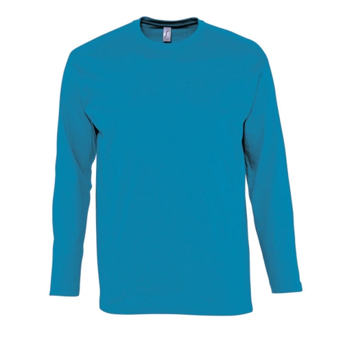 Футболка мужская с длинным рукавом Monarch, голубая Футболка мужская с длинным рукавом Monarch, голубая