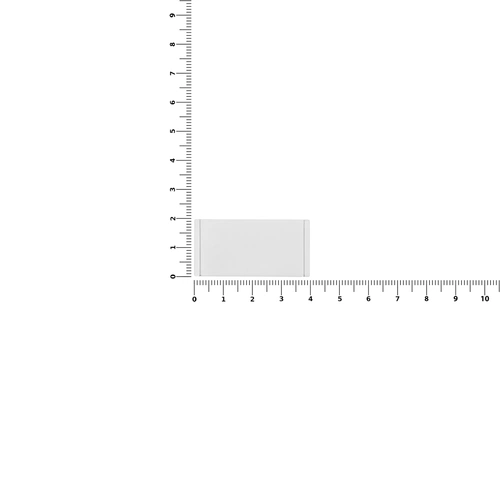 Лейбл из ПВХ Dzeta, XS, белый Лейбл из ПВХ Dzeta, XS, белый