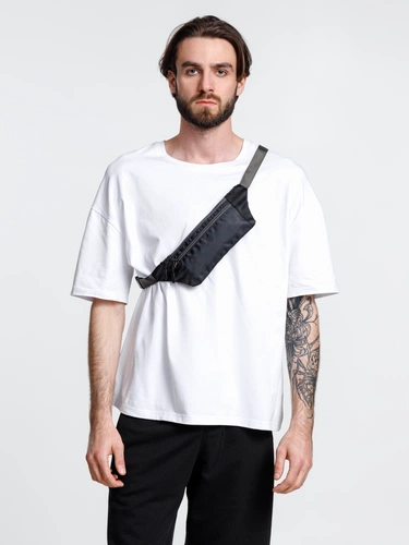 Спортивная поясная сумка Run for Fun, черная Спортивная поясная сумка Run for Fun, черная