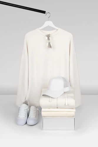 Свитшот унисекс S2, молочно-белый Свитшот унисекс S2, молочно-белый