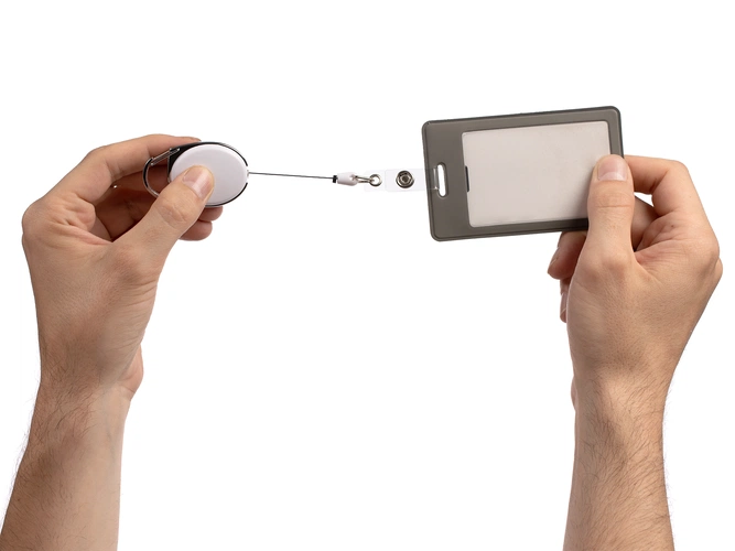 Ретрактор Access New с карабином, белый Ретрактор Access New с карабином, белый