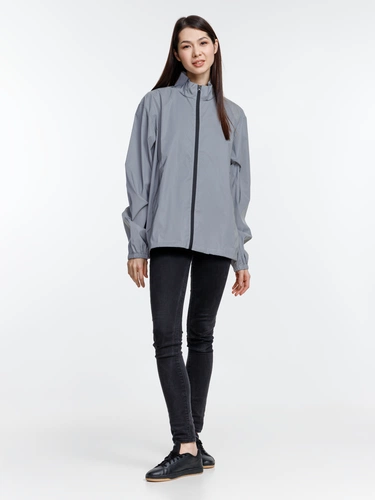 Ветровка Manifest 2.0 из светоотражающей ткани, серая Ветровка Manifest 2.0 из светоотражающей ткани, серая