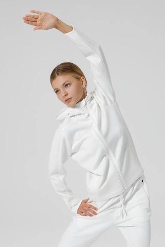 Куртка с капюшоном унисекс Begi, молочно-белая Куртка с капюшоном унисекс Begi, молочно-белая