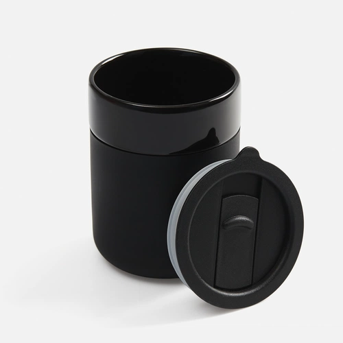 Кружка Nabo с силиконовым держателем, черная Кружка Nabo с силиконовым держателем, черная