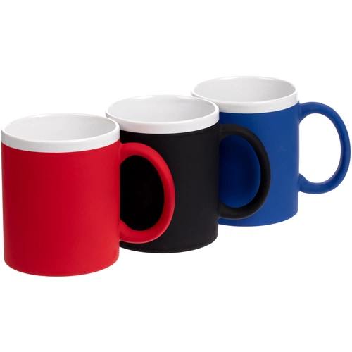 Кружка StopSpot с покрытием софт-тач, черная Кружка StopSpot с покрытием софт-тач, черная