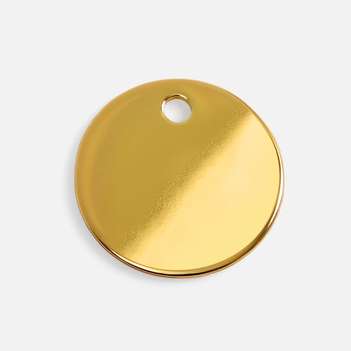 Шильдик металлический Alfa Sirkel, золотистый глянцевый Шильдик металлический Alfa Sirkel, золотистый глянцевый