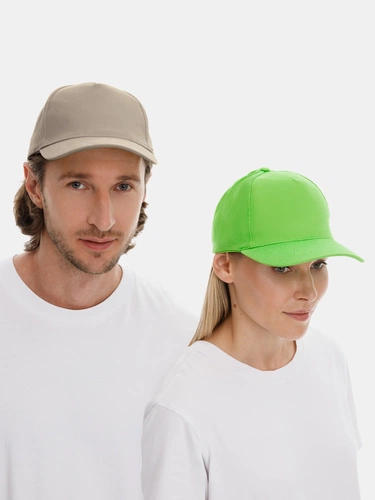 Бейсболка Long Beach, бежевая Бейсболка Long Beach, бежевая