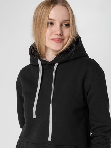 Толстовка с капюшоном Unit Kirenga Heavy, черная Толстовка с капюшоном Unit Kirenga Heavy, черная