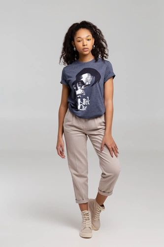 Футболка «Меламед. Nick Cave», темно-синий меланж Футболка «Меламед. Nick Cave», темно-синий меланж