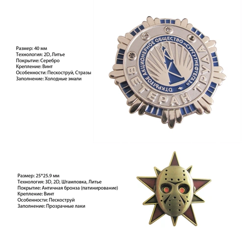 Значки Collet, металлические Значки Collet, металлические