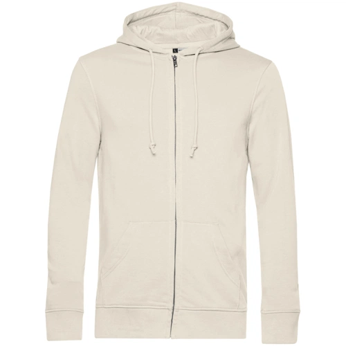 Толстовка на молнии с капюшоном унисекс BNC Inspire (Organic), молочно-белая Толстовка на молнии с капюшоном унисекс BNC Inspire (Organic), молочно-белая