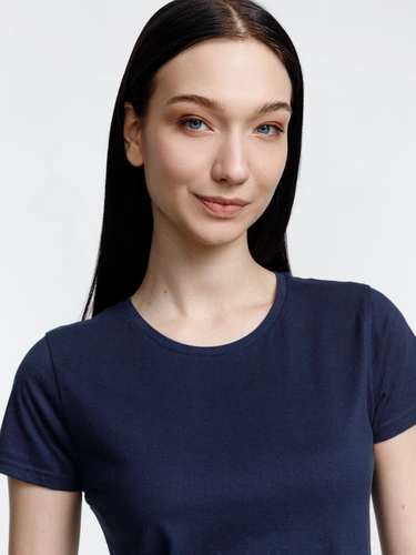 Футболка женская Pioneer Women, темно-синяя Футболка женская Pioneer Women, темно-синяя
