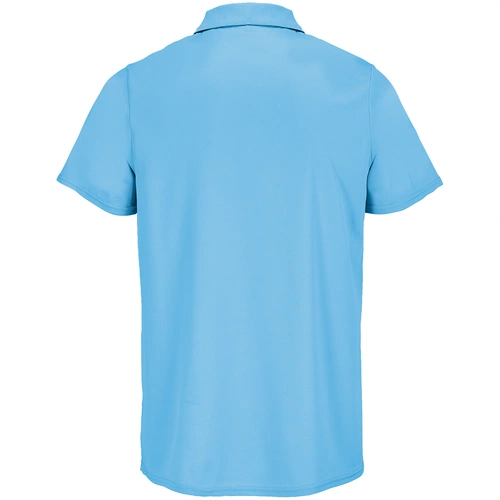 Рубашка поло унисекс Pitcher, ярко-бирюзовая Рубашка поло унисекс Pitcher, ярко-бирюзовая