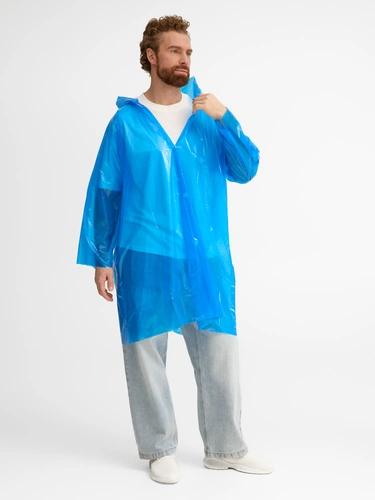 Дождевик-плащ CloudTime с печатью в один цвет на заказ Дождевик-плащ CloudTime с печатью в один цвет на заказ