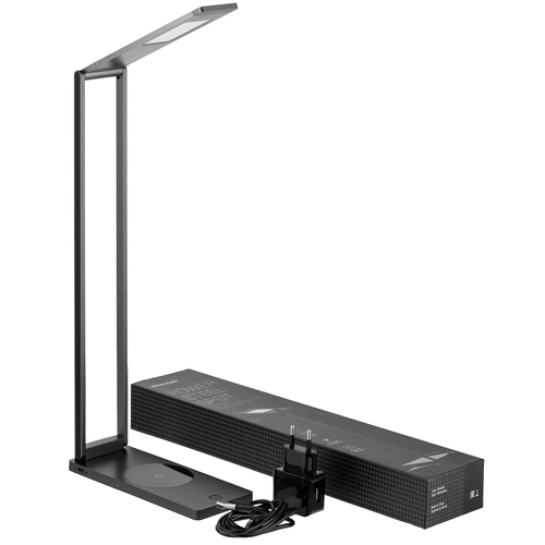 Лампа Power Steel Spot с беспроводной зарядкой, серый металлик Лампа Power Steel Spot с беспроводной зарядкой, серый металлик