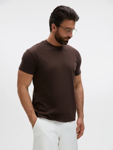 Футболка унисекс Regent 150, темно-коричневая (шоколад) Футболка унисекс Regent 150, темно-коричневая (шоколад)