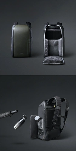 Рюкзак FlipPack, черный с зеленым Рюкзак FlipPack, черный с зеленым