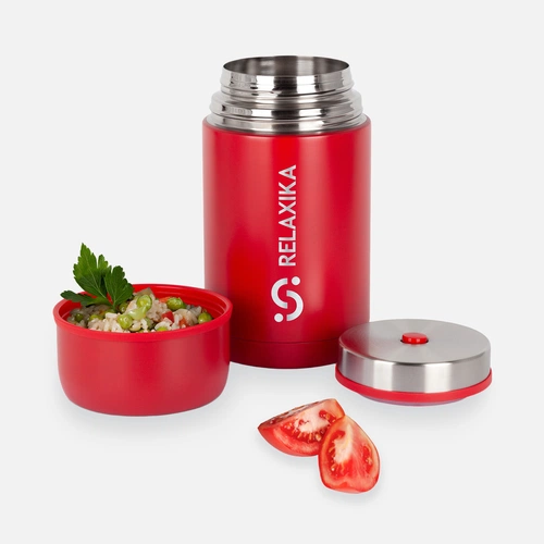 Термос для еды Relaxika 1000, красный Термос для еды Relaxika 1000, красный