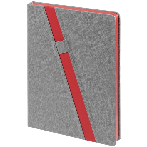 Ежедневник Rubikon на заказ, недатированный серо-красный Ежедневник Rubikon на заказ, недатированный серо-красный