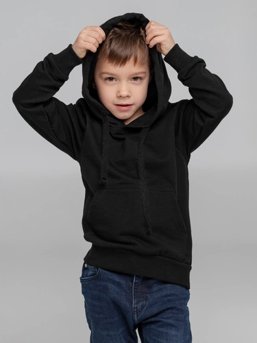 Худи детское Kirenga Kids 2.0, черное Худи детское Kirenga Kids 2.0, черное