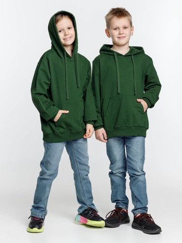 Худи детское Kirenga Kids 2.0, темно-зеленое Худи детское Kirenga Kids 2.0, темно-зеленое