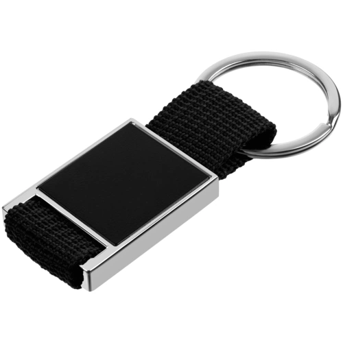 Брелок Stropp с тканевой вставкой, черный Брелок Stropp с тканевой вставкой, черный