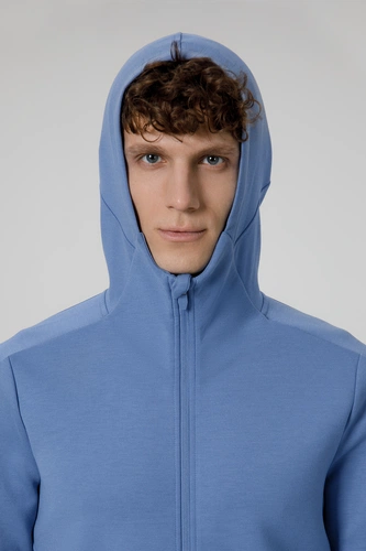 Куртка с капюшоном унисекс Begi, синяя Куртка с капюшоном унисекс Begi, синяя