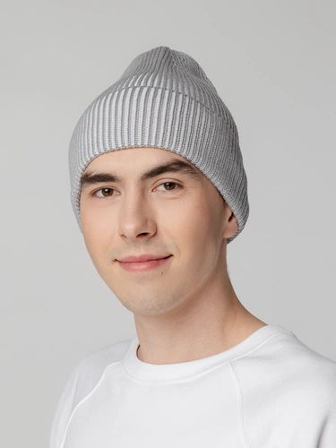 Шапка Nobilis, белая с серым Шапка Nobilis, белая с серым