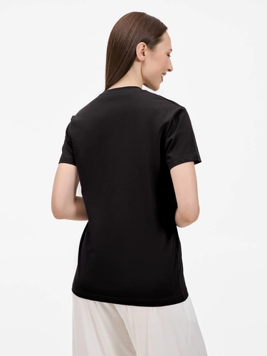 Футболка унисекс T-Bolka 200, черная Футболка унисекс T-Bolka 200, черная