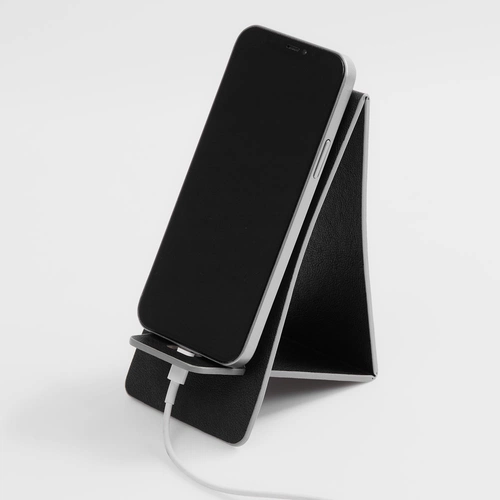 Подставка для телефона Petrus, черная Подставка для телефона Petrus, черная