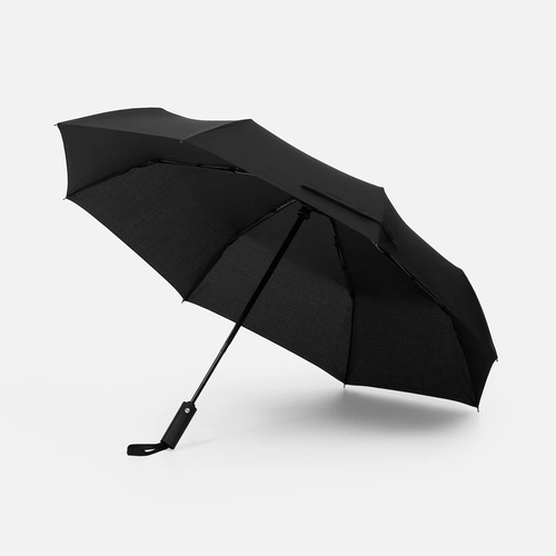 Зонт складной Smooth Move с плавным закрытием, черный Зонт складной Smooth Move с плавным закрытием, черный