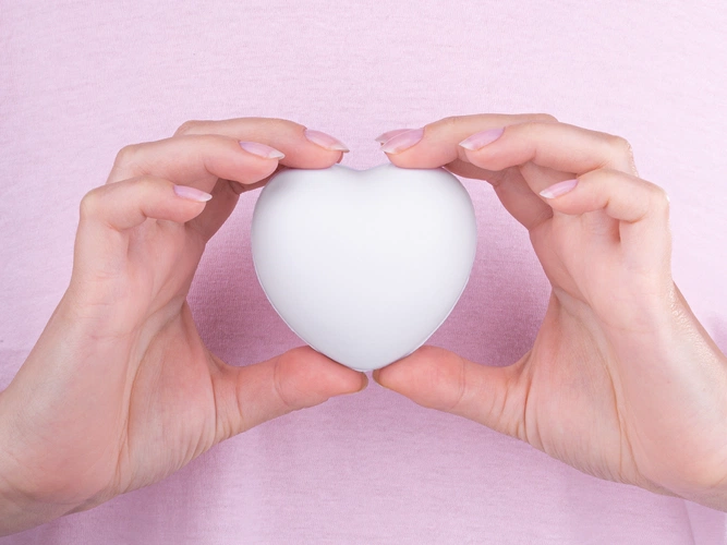 Антистресс «Сердце», белый Антистресс «Сердце», белый