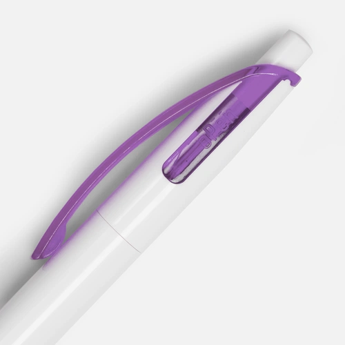 Ручка шариковая Bento, белая с фиолетовым Ручка шариковая Bento, белая с фиолетовым