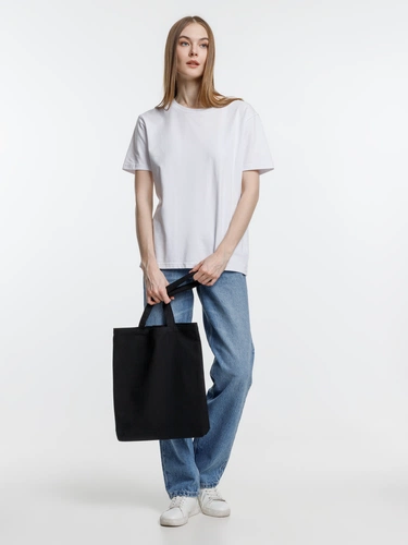 Холщовая сумка Strong 210, черная Холщовая сумка Strong 210, черная