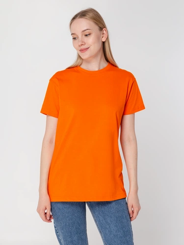 Футболка унисекс T-Bolka 160, оранжевая Футболка унисекс T-Bolka 160, оранжевая