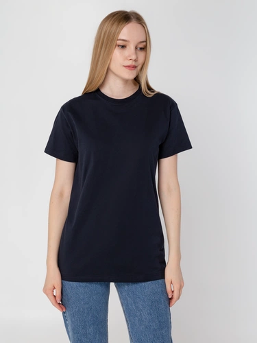 Футболка унисекс T-Bolka 160, темно-синяя Футболка унисекс T-Bolka 160, темно-синяя