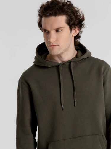 Толстовка с капюшоном унисекс King, хаки Толстовка с капюшоном унисекс King, хаки