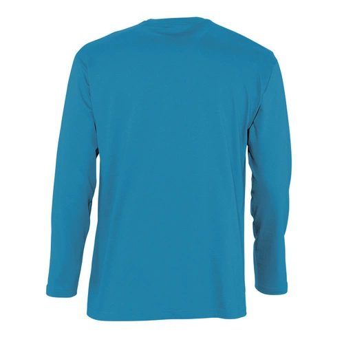 Футболка мужская с длинным рукавом Monarch, голубая Футболка мужская с длинным рукавом Monarch, голубая