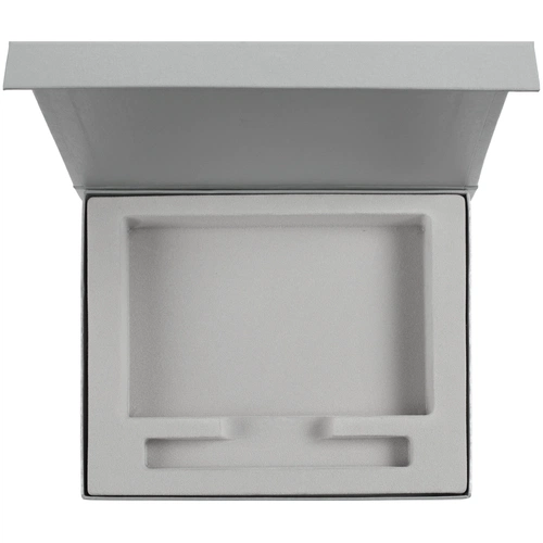 Коробка Rime под блокнот и ручку, серебристая Коробка Rime под блокнот и ручку, серебристая