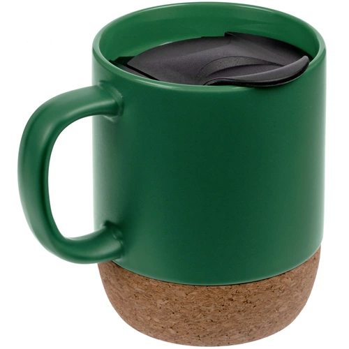 Кружка с пробковой подставкой Corky Walk, зеленая Кружка с пробковой подставкой Corky Walk, зеленая