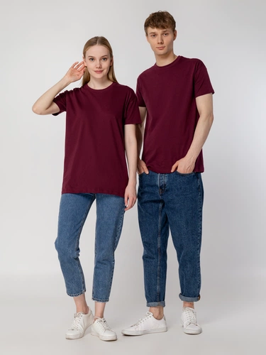 Футболка унисекс Regent 150, бордовая Футболка унисекс Regent 150, бордовая