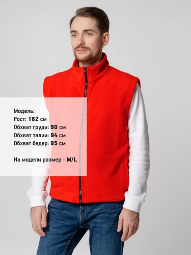 Жилет флисовый Manakin, красный Жилет флисовый Manakin, красный