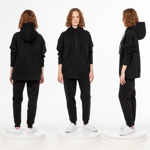 Толстовка унисекс H3, черная Толстовка унисекс H3, черная